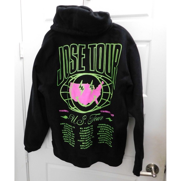Other - J. Balvin Jose 2022 Tour Hoodie Sweater Size Men's Large Pullover Neon Concert
